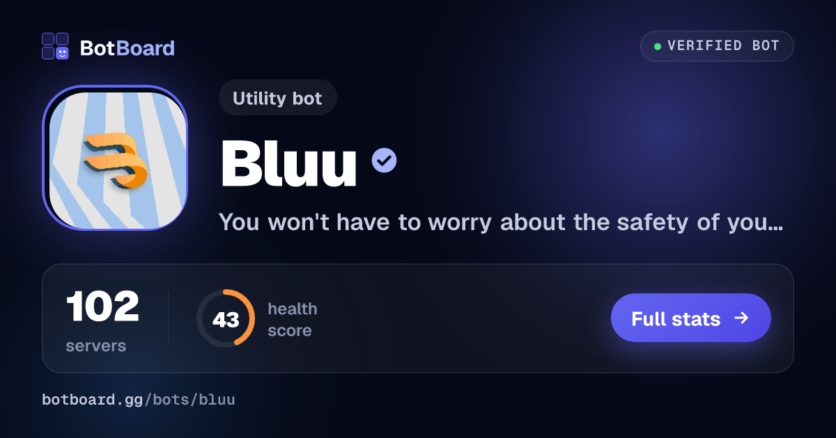 Share card for Bluu
