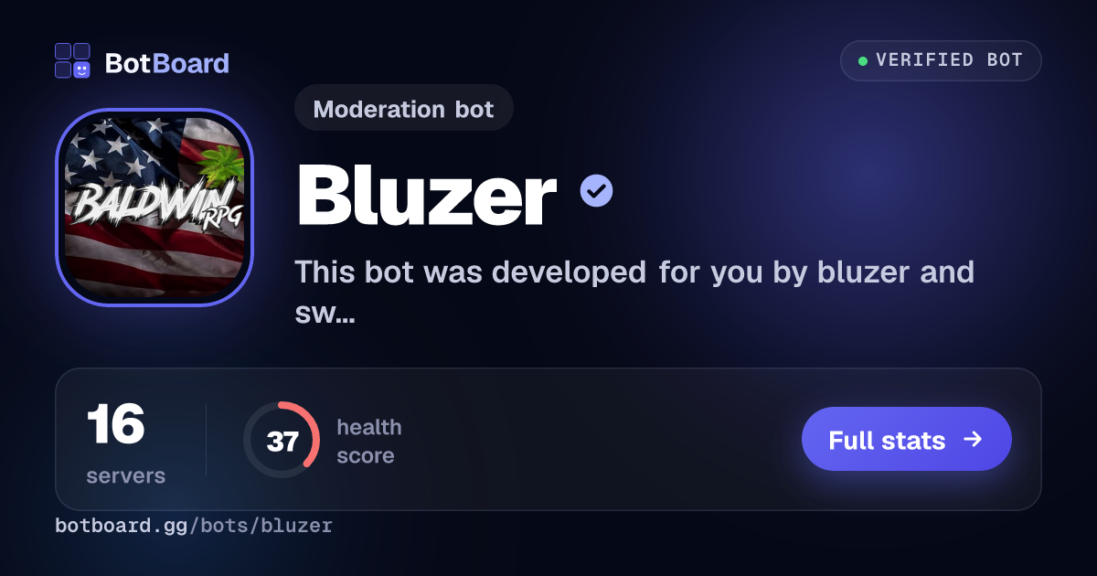 Share card for Bluzer