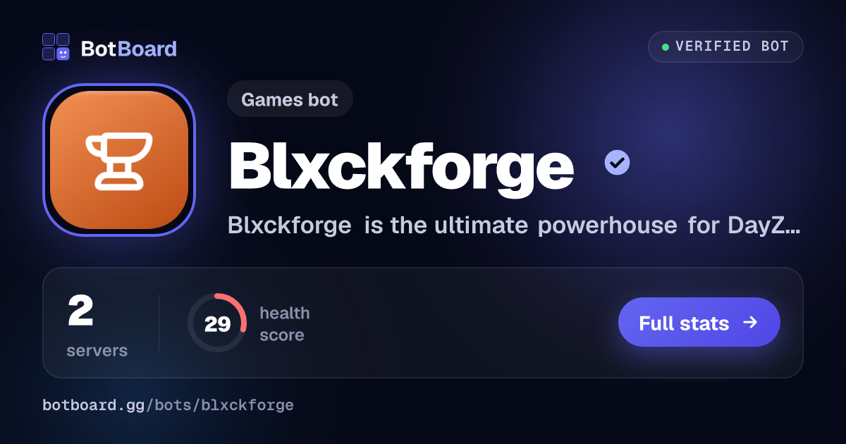 Share card for Blxckforge
