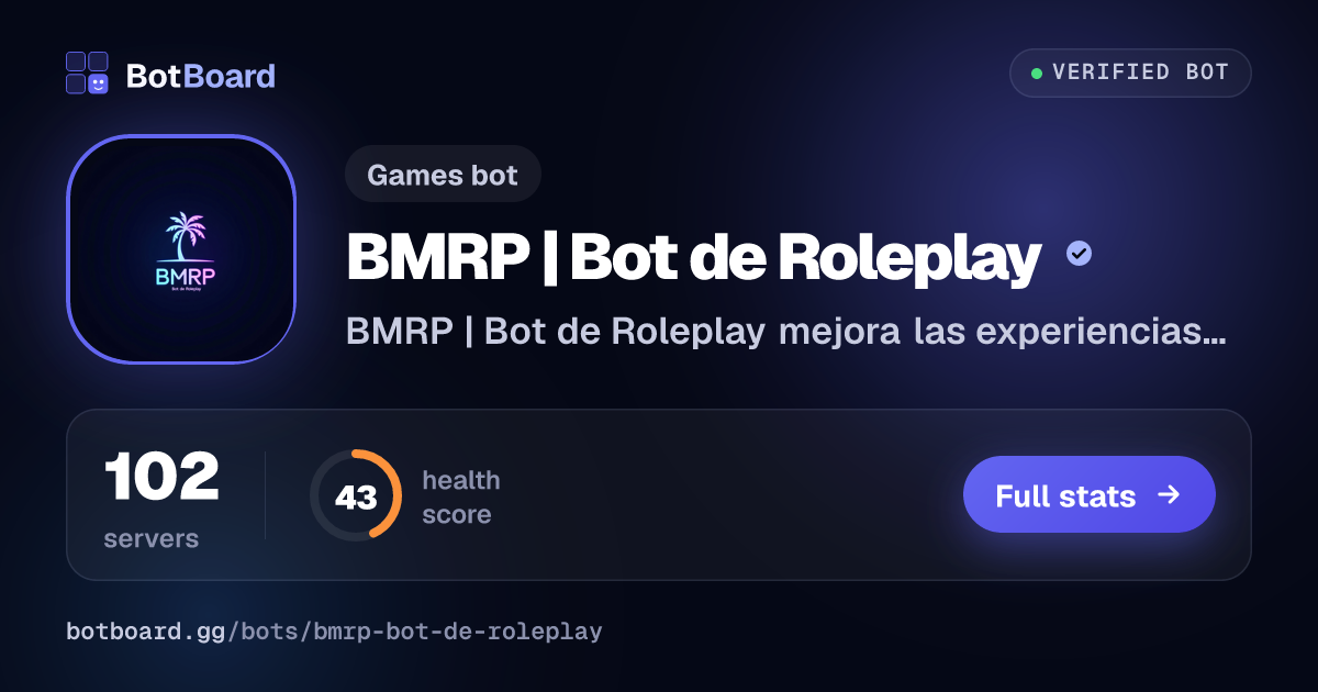 Share card for BMRP | Bot de Roleplay