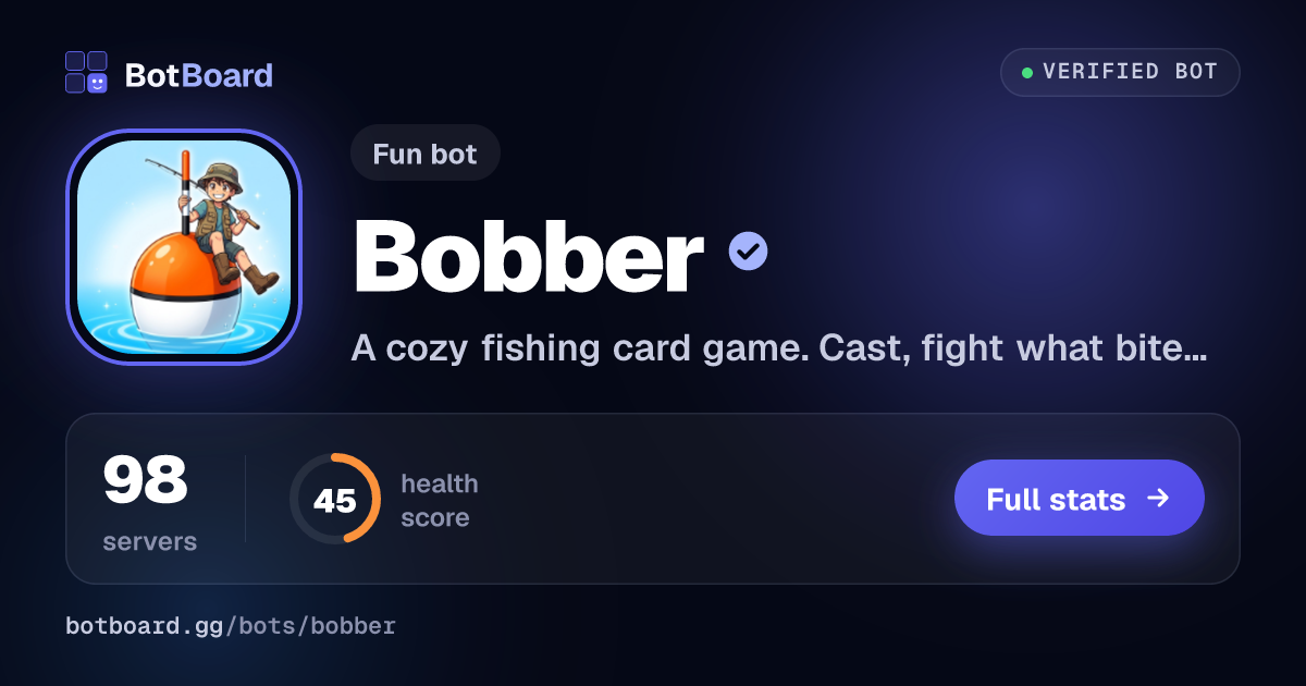 Share card for Bobber