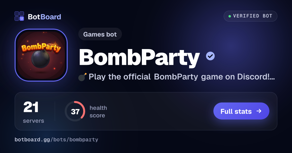 Share card for BombParty