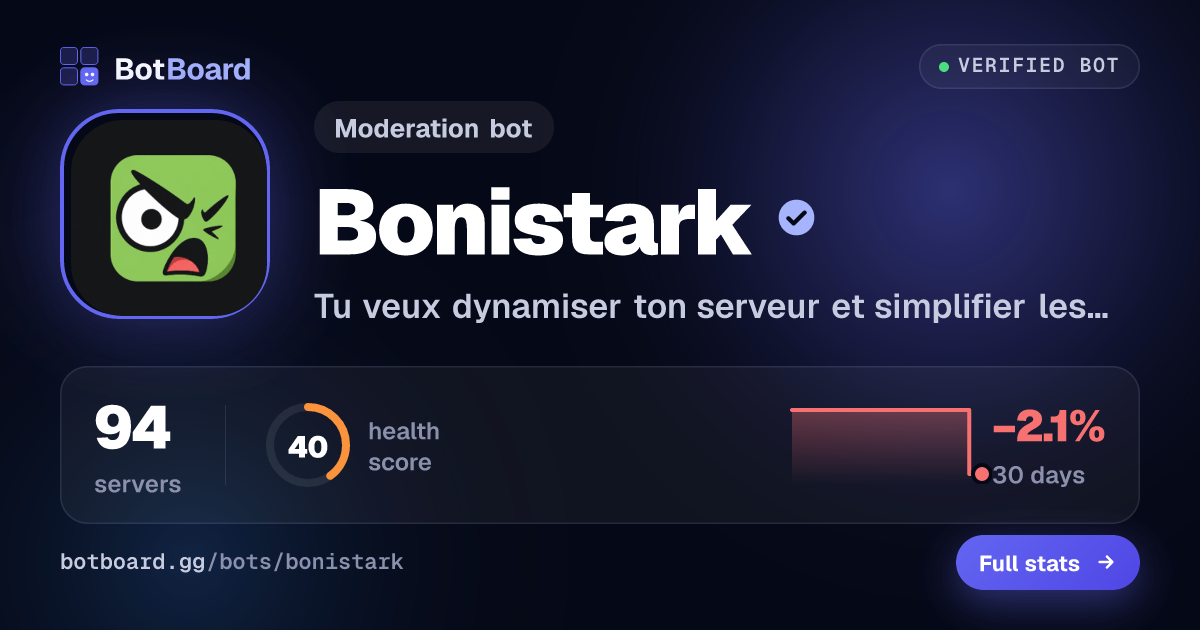 Share card for Bonistark