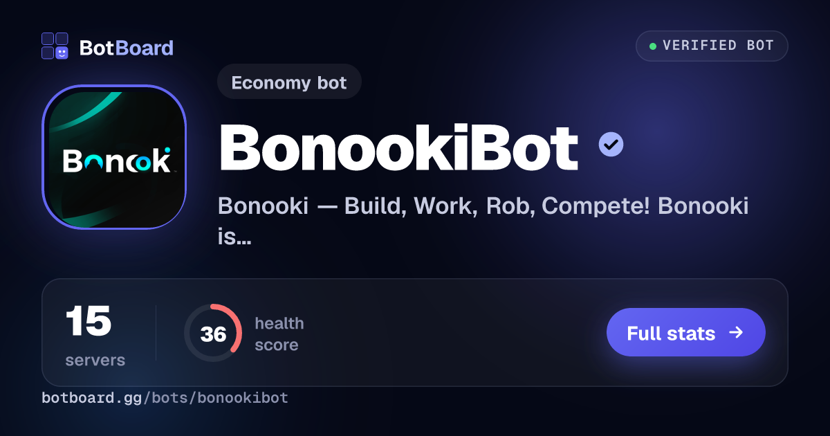 Share card for BonookiBot