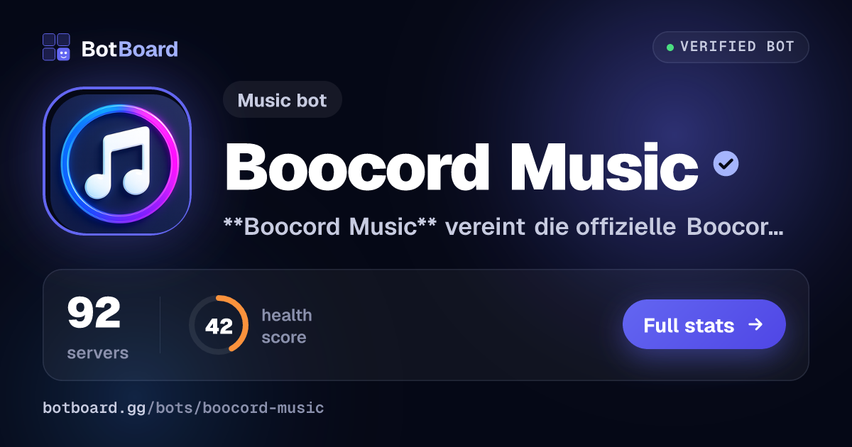 Share card for Boocord Music