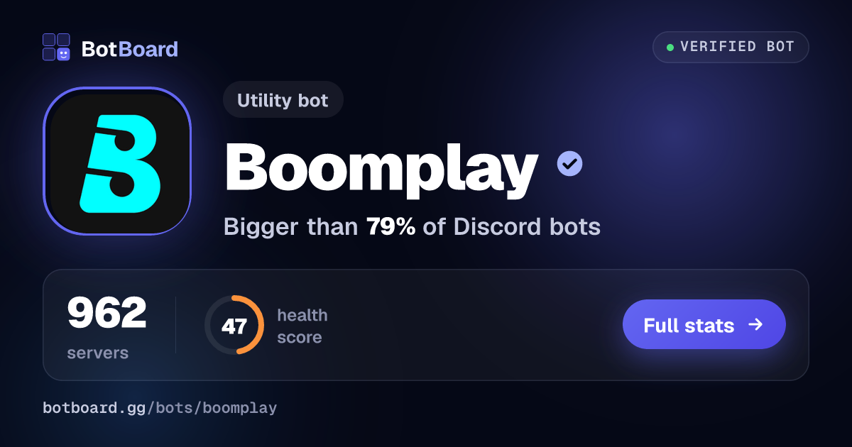 Share card for Boomplay