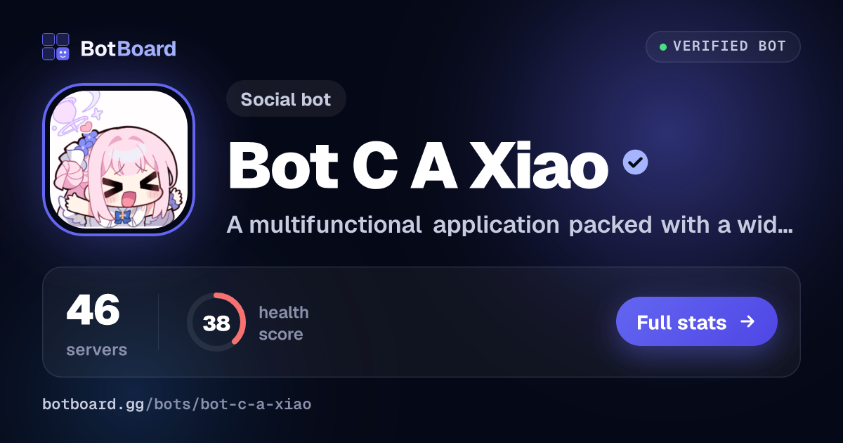 Share card for Bot Cửa Xiao 🫶.