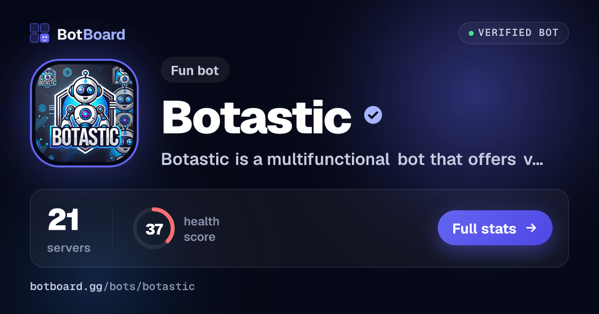 Share card for Botastic