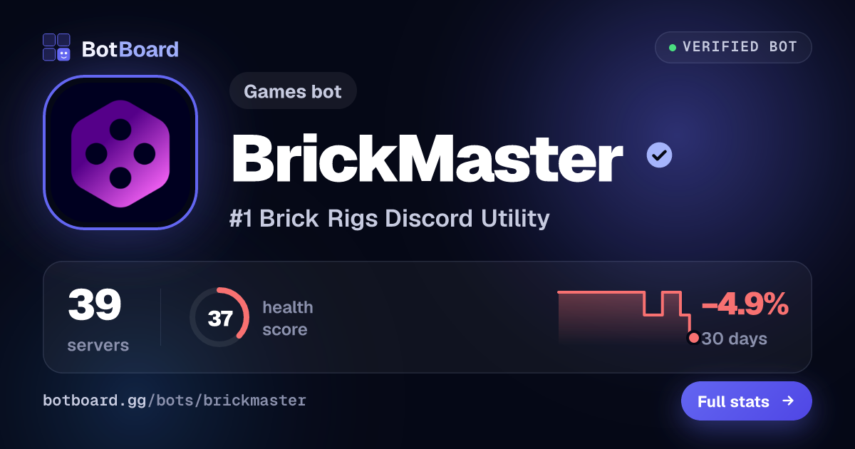 Share card for BrickMaster