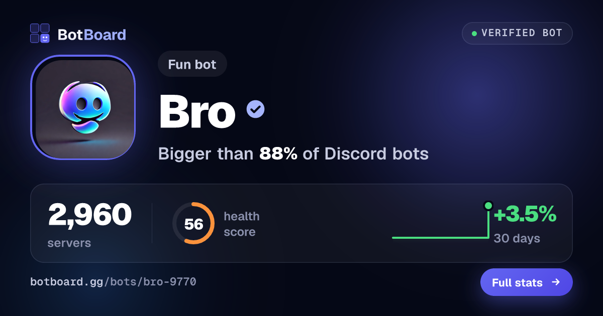 Share card for Bro
