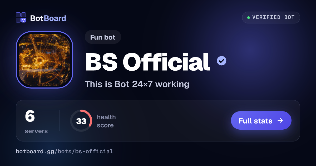 Share card for BS Official