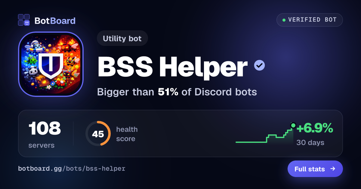 Share card for BSS Helper