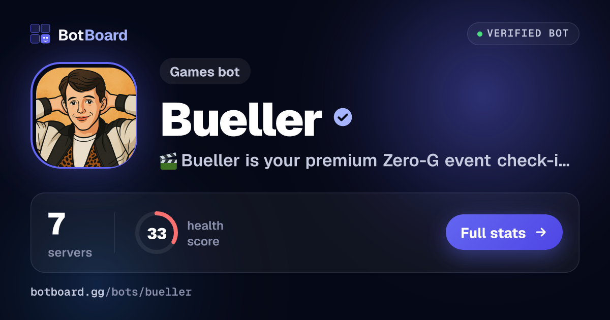Share card for Bueller