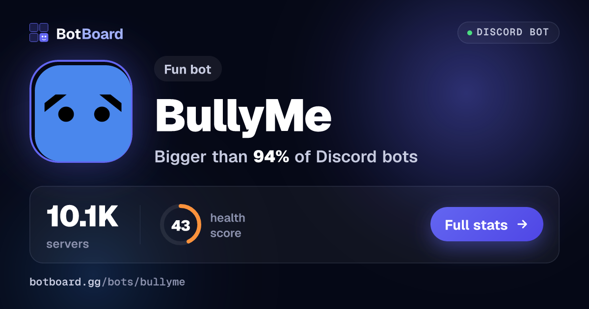 Share card for BullyMe
