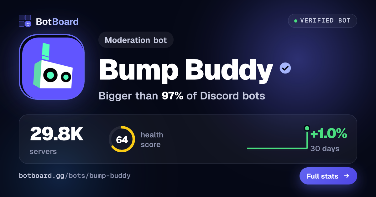 Share card for Bump Buddy