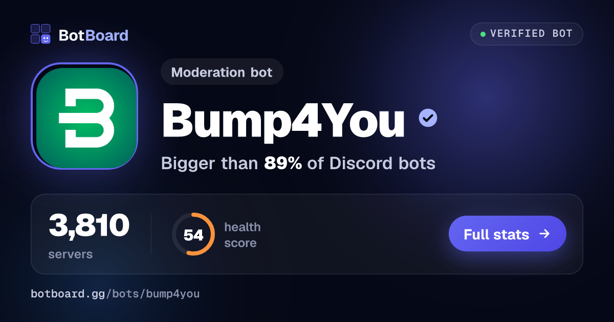 Share card for Bump4You