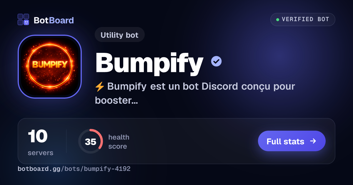 Share card for Bumpify