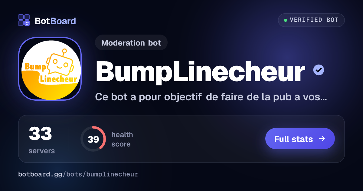Share card for BumpLinecheur
