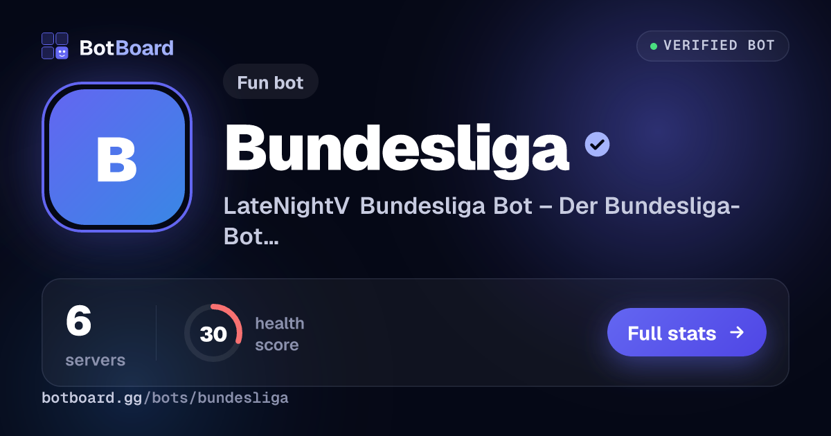 Share card for Bundesliga