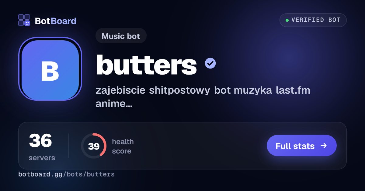Share card for butters