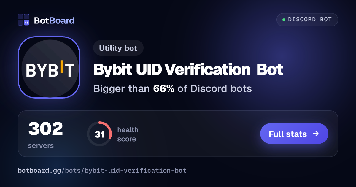 Share card for Bybit UID Verification Bot