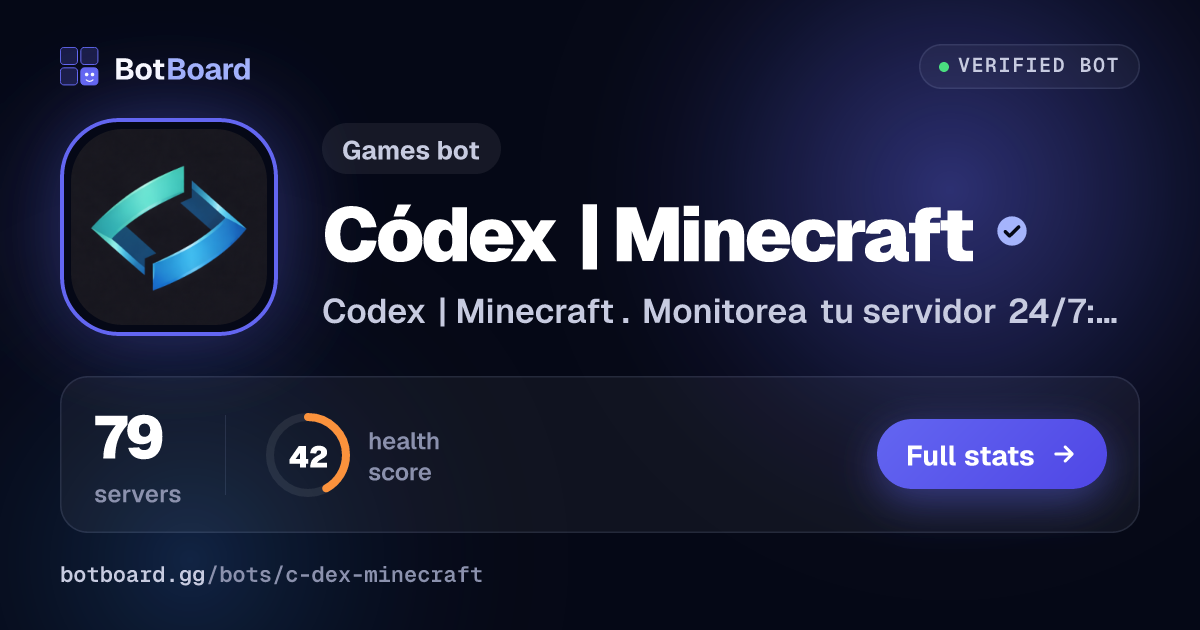 Share card for Códex | Minecraft