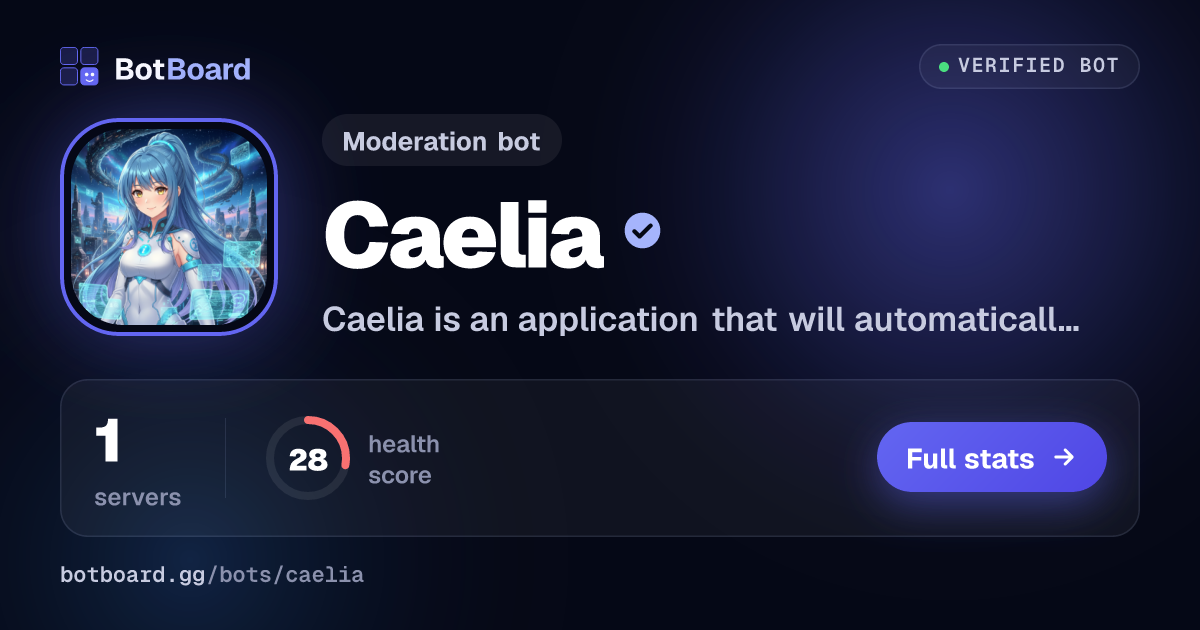 Share card for Caelia