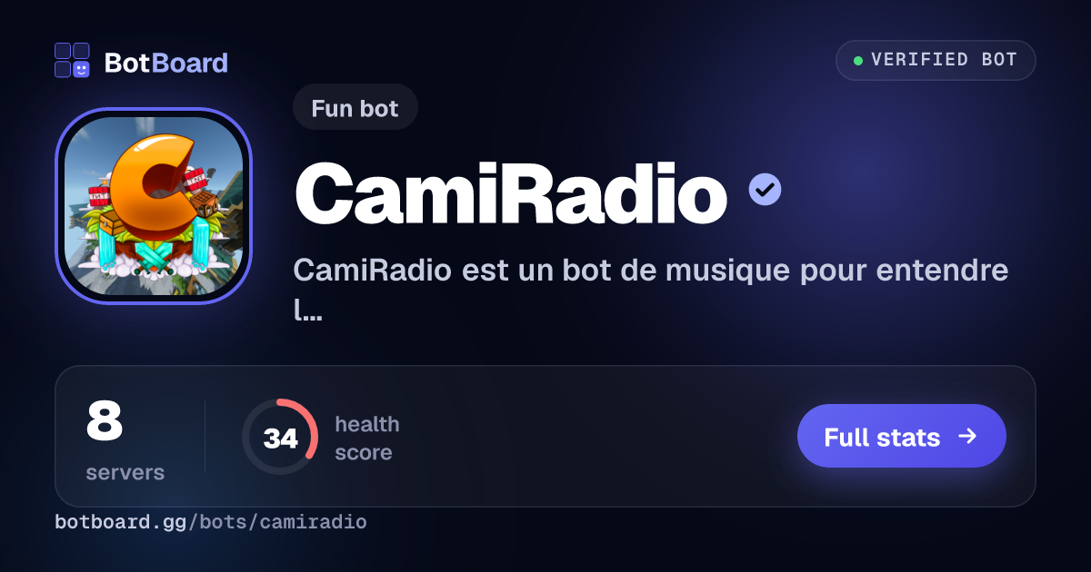 Share card for CamiRadio