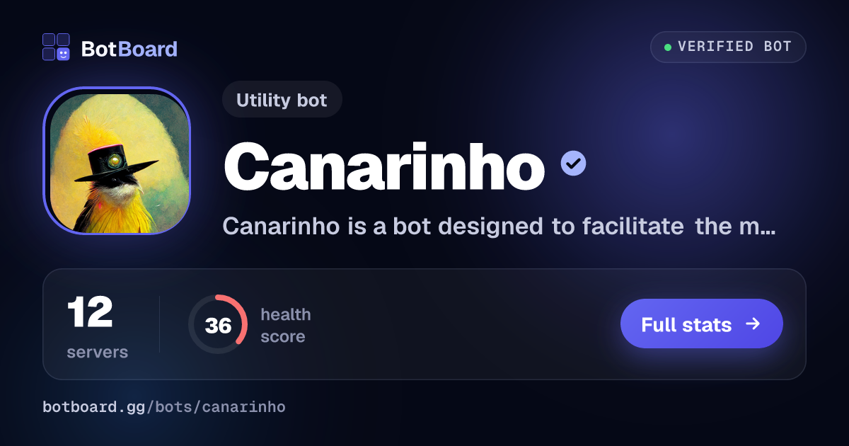 Share card for Canarinho