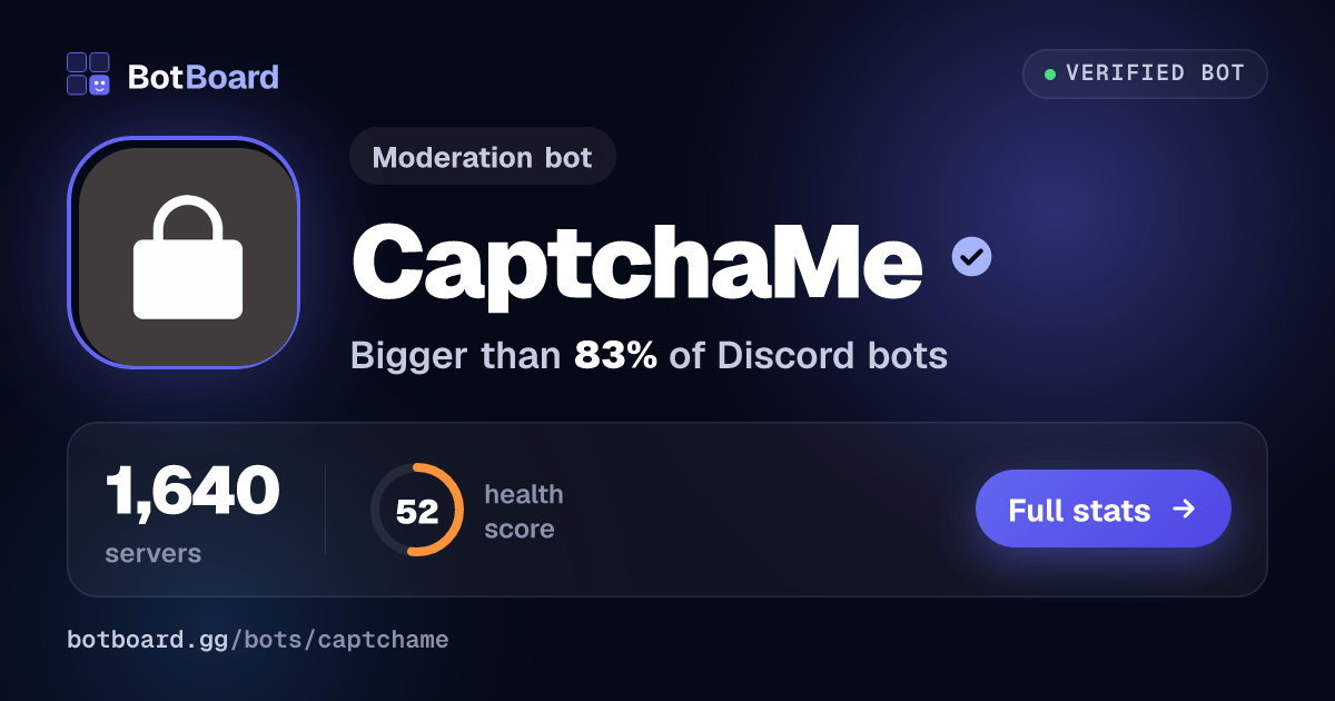 Share card for CaptchaMe