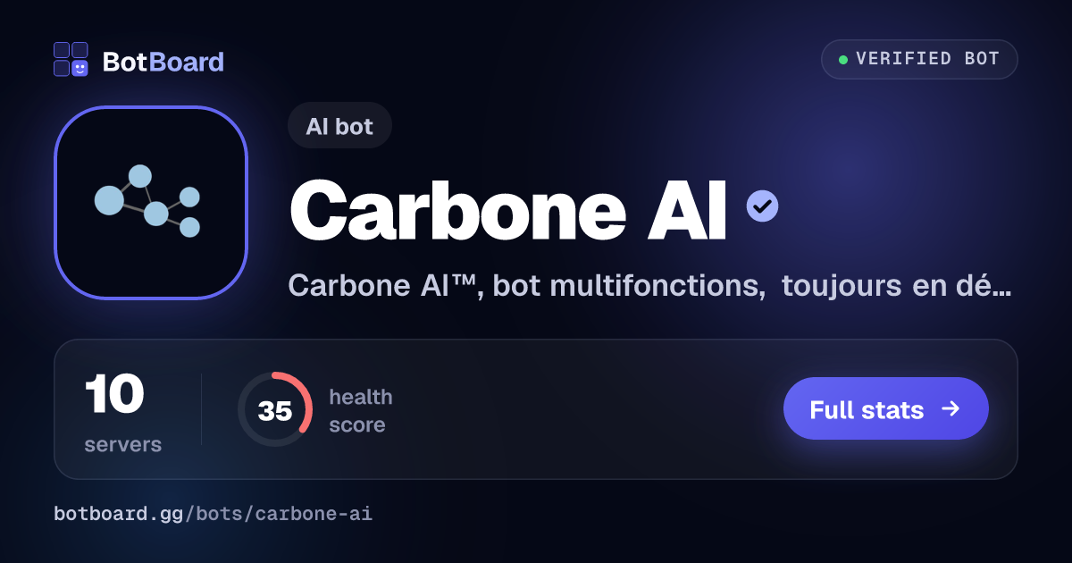Share card for Carbone AI™