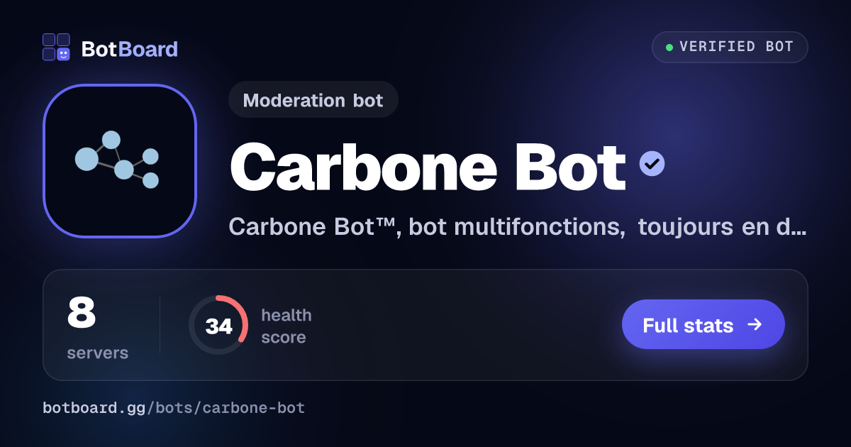 Share card for Carbone Bot™