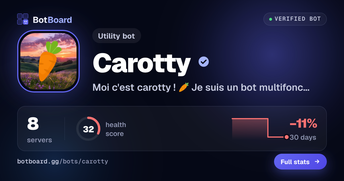 Share card for Carotty