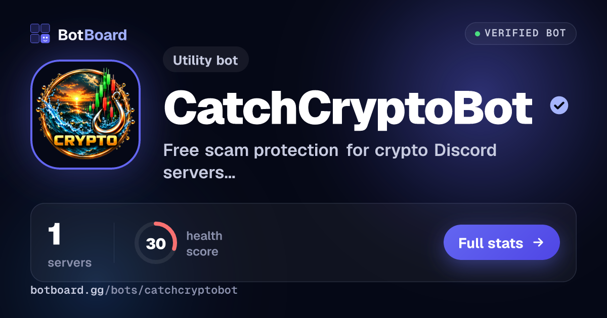 Share card for CatchCryptoBot