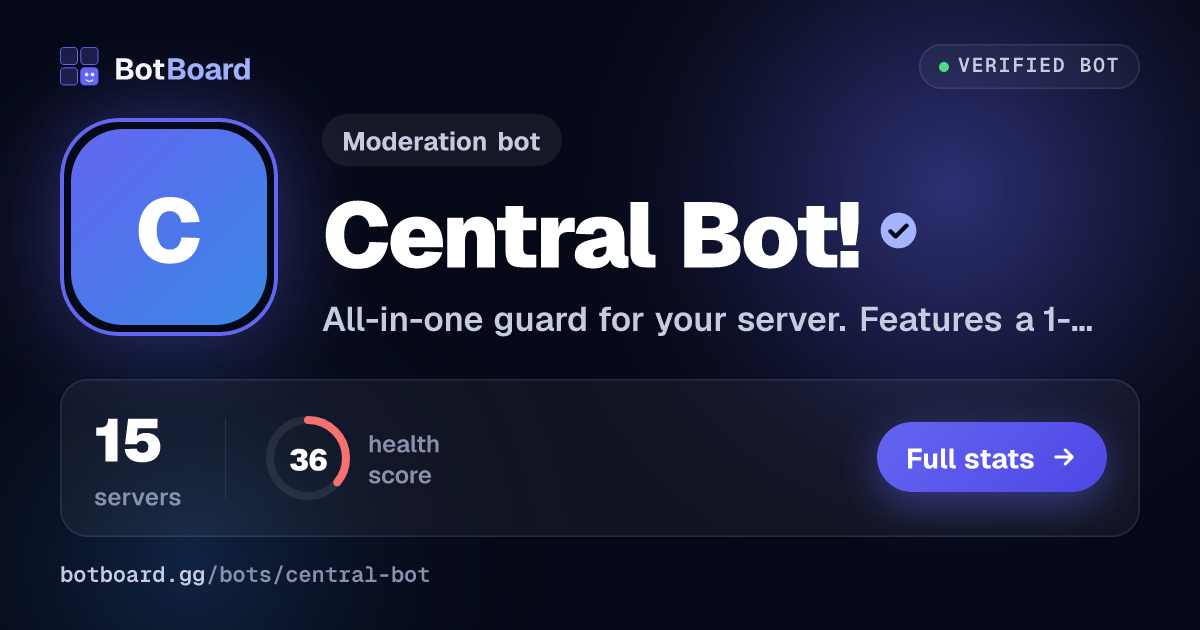 Share card for Central Bot!