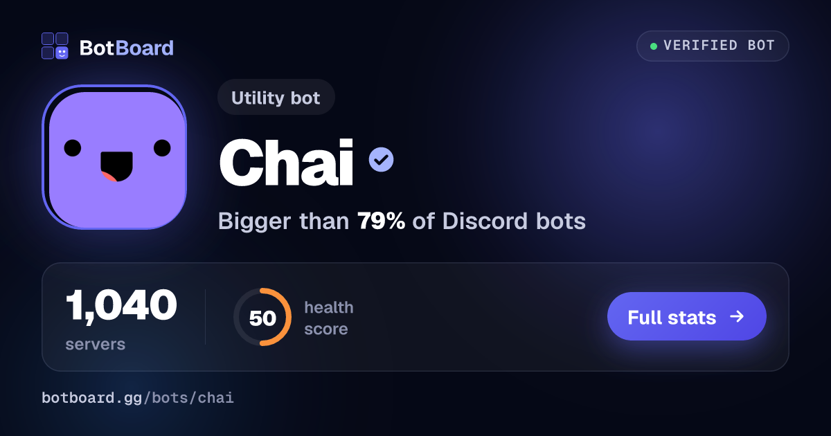 Share card for Chai