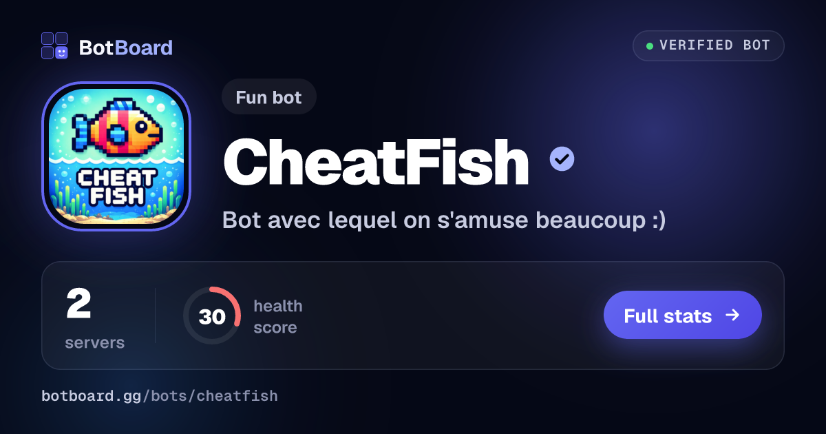 Share card for CheatFish