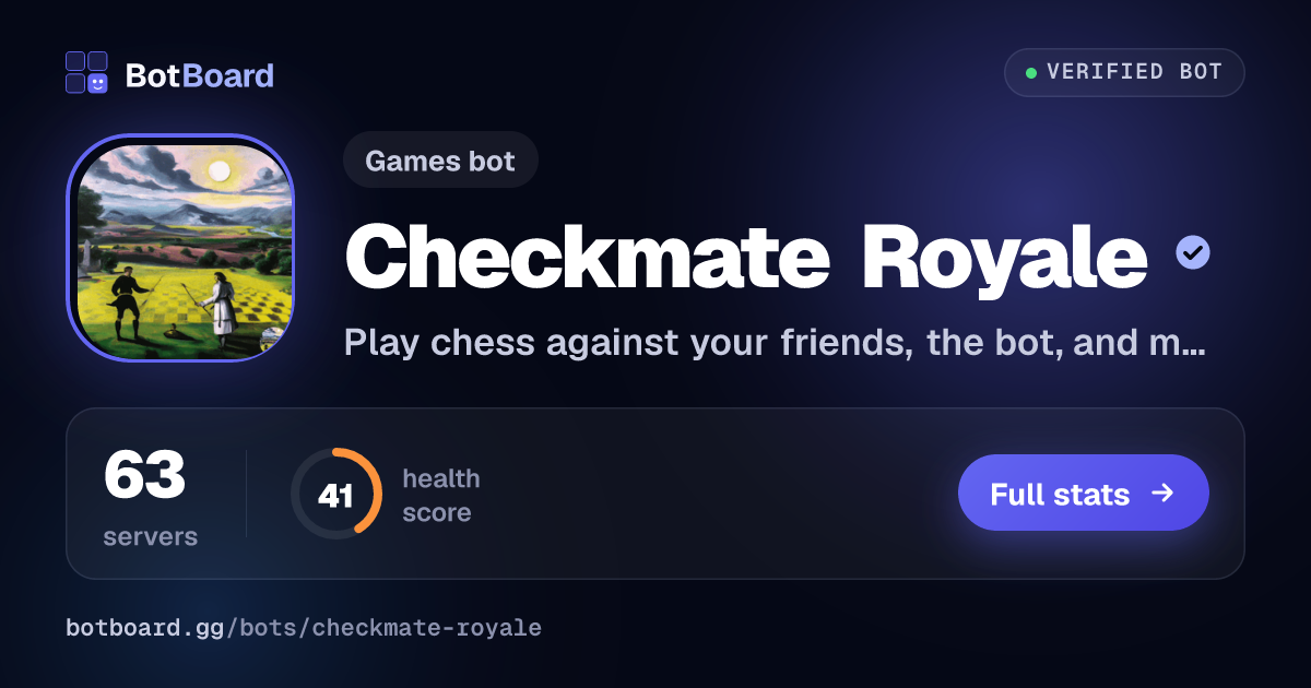 Share card for Checkmate Royale