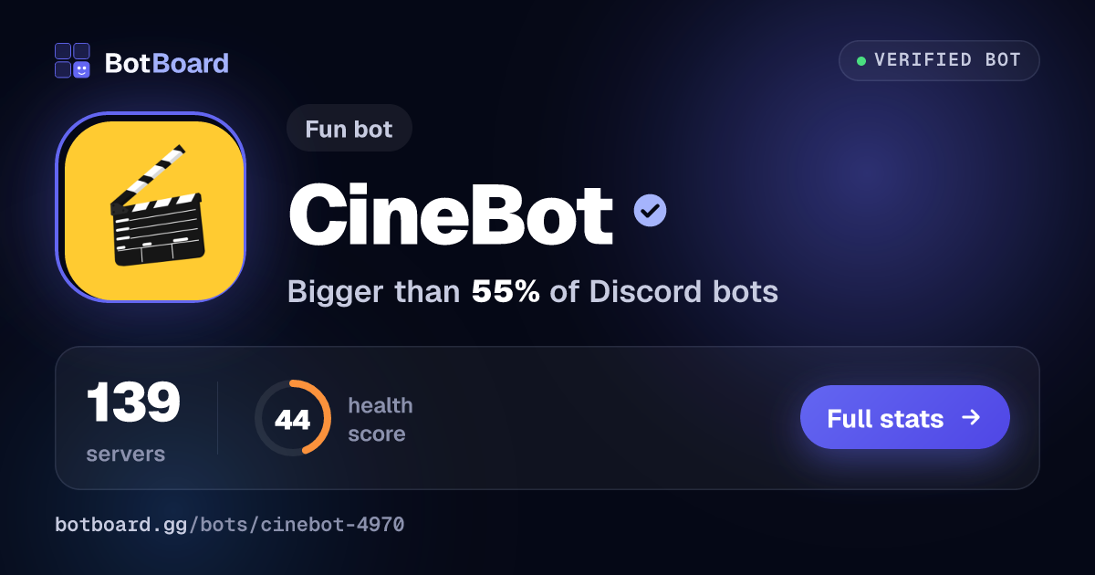 Share card for CineBot