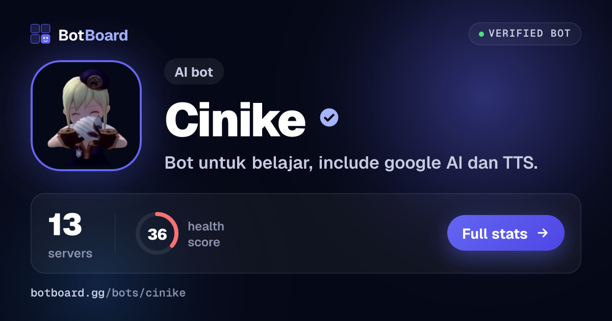 Share card for Cinike