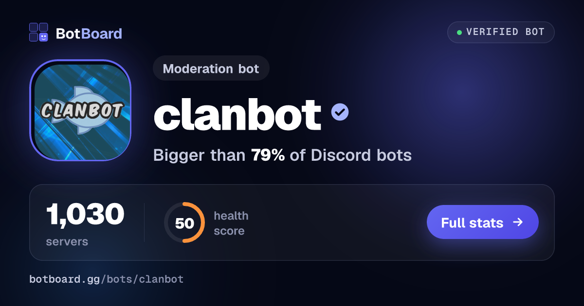 Share card for clanbot