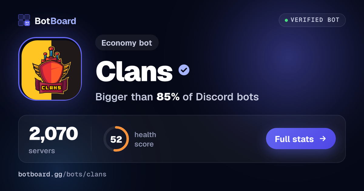 Share card for Clans