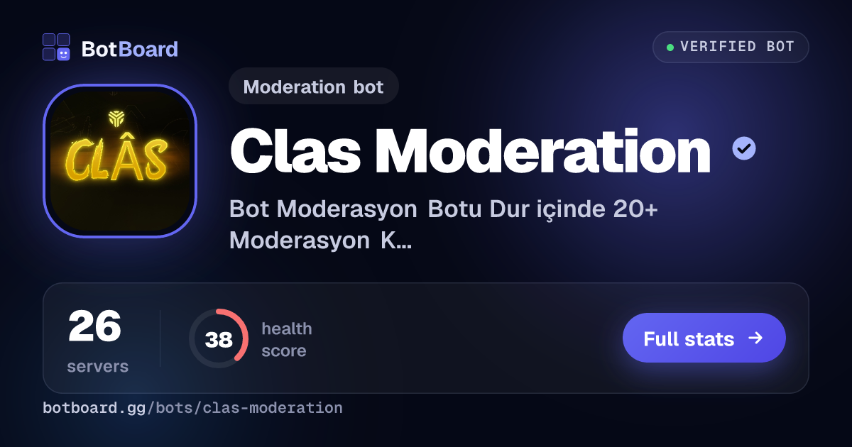 Share card for Clas Moderation