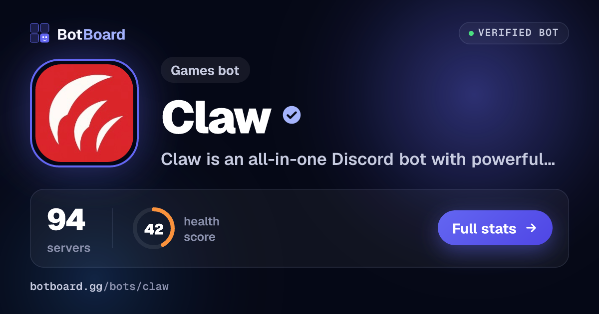 Share card for Claw