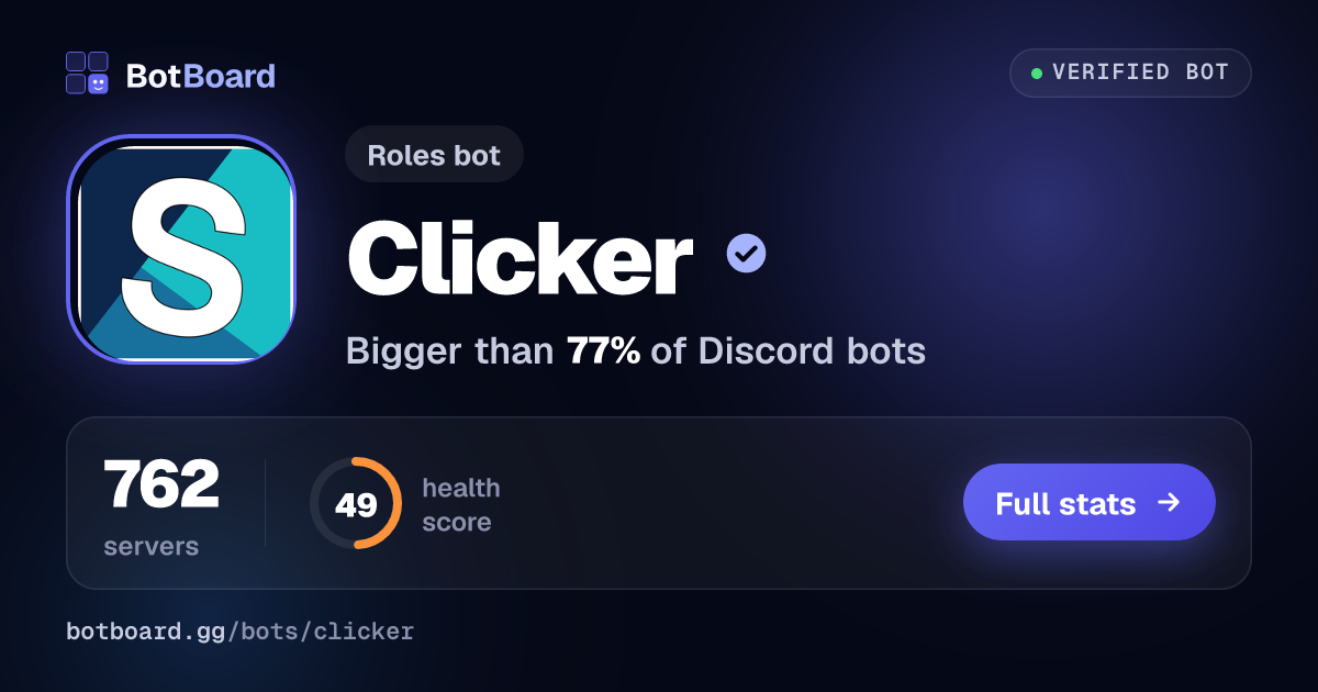 Share card for Clicker
