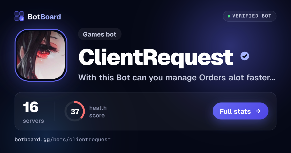 Share card for ClientRequest