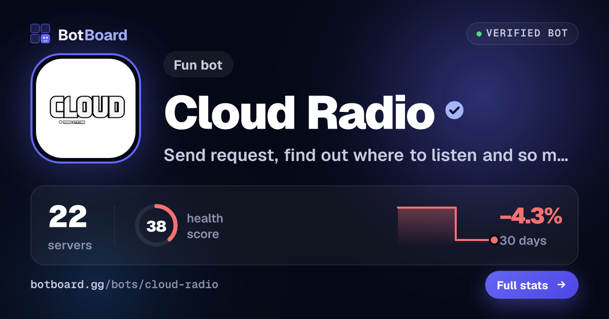 Share card for Cloud Radio 🔊