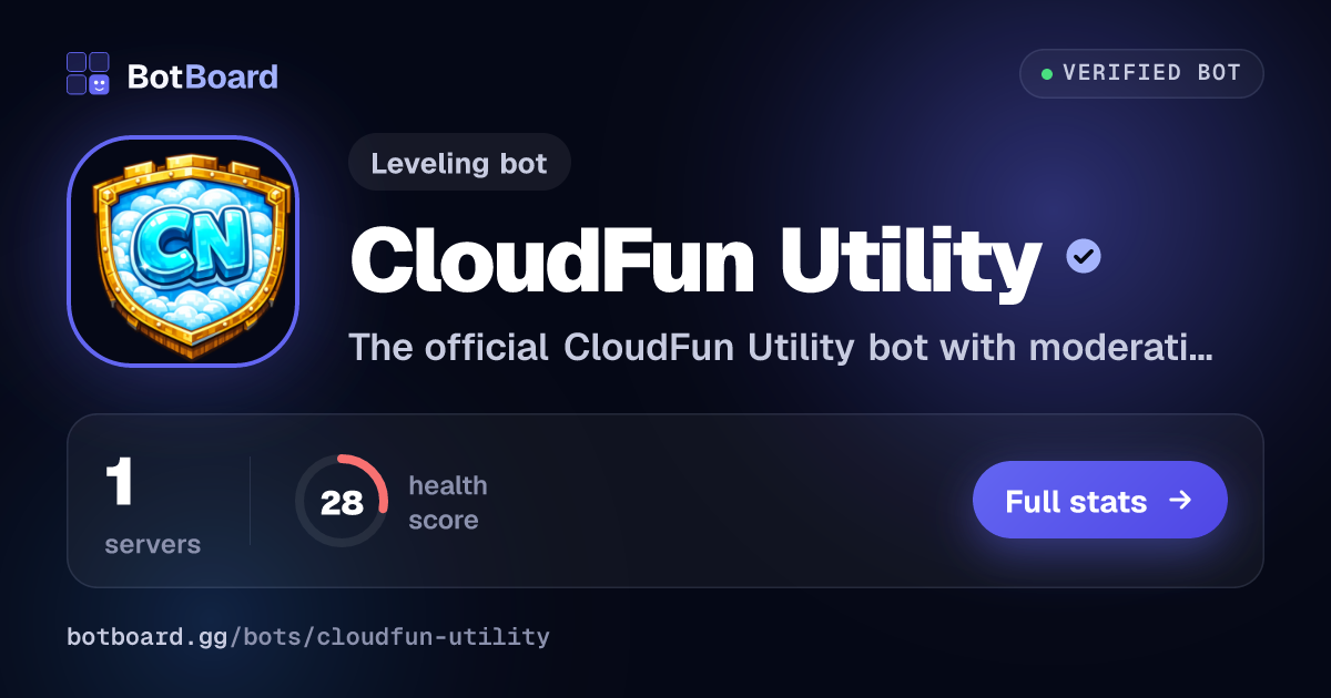 Share card for CloudFun Utility