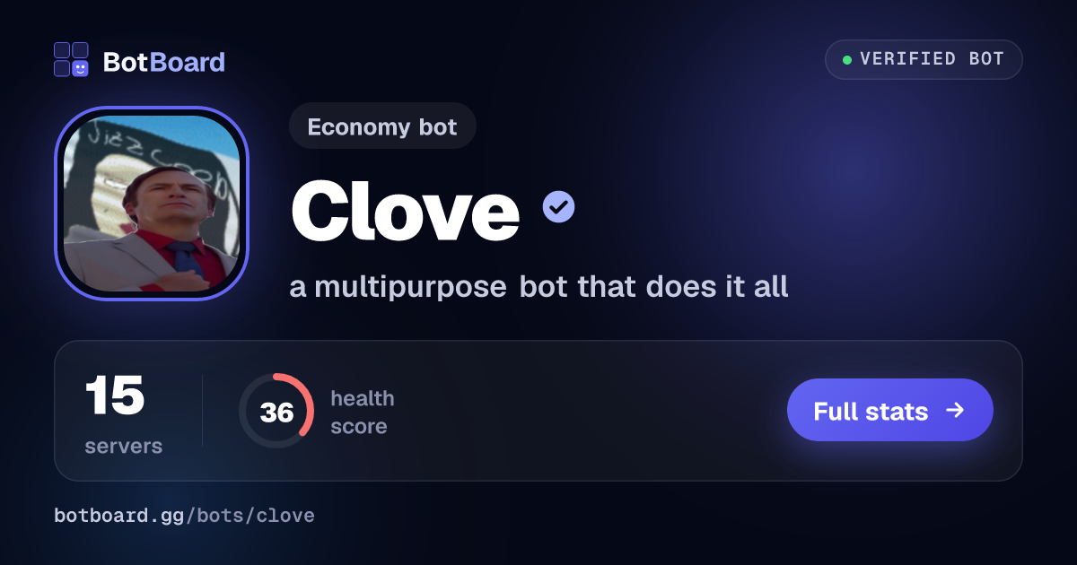 Share card for Clove