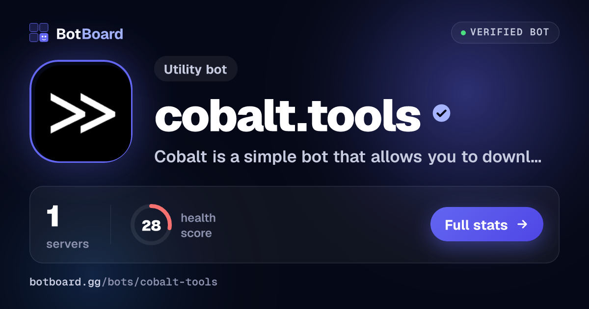 Share card for cobalt.tools